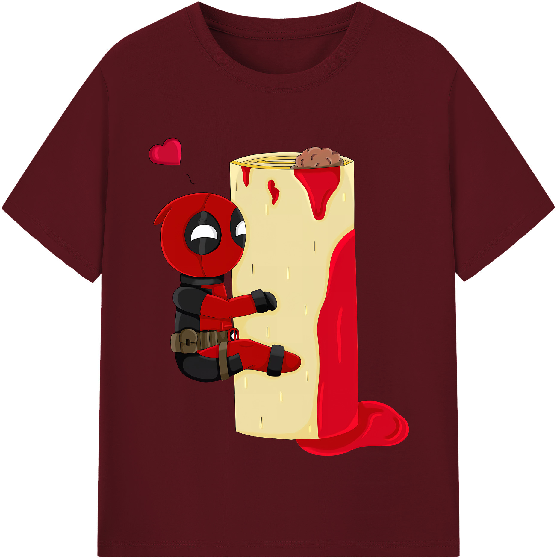 （画像用） Deadpool デッドプール 綿100％半袖Tシャツ（フロントプリント）